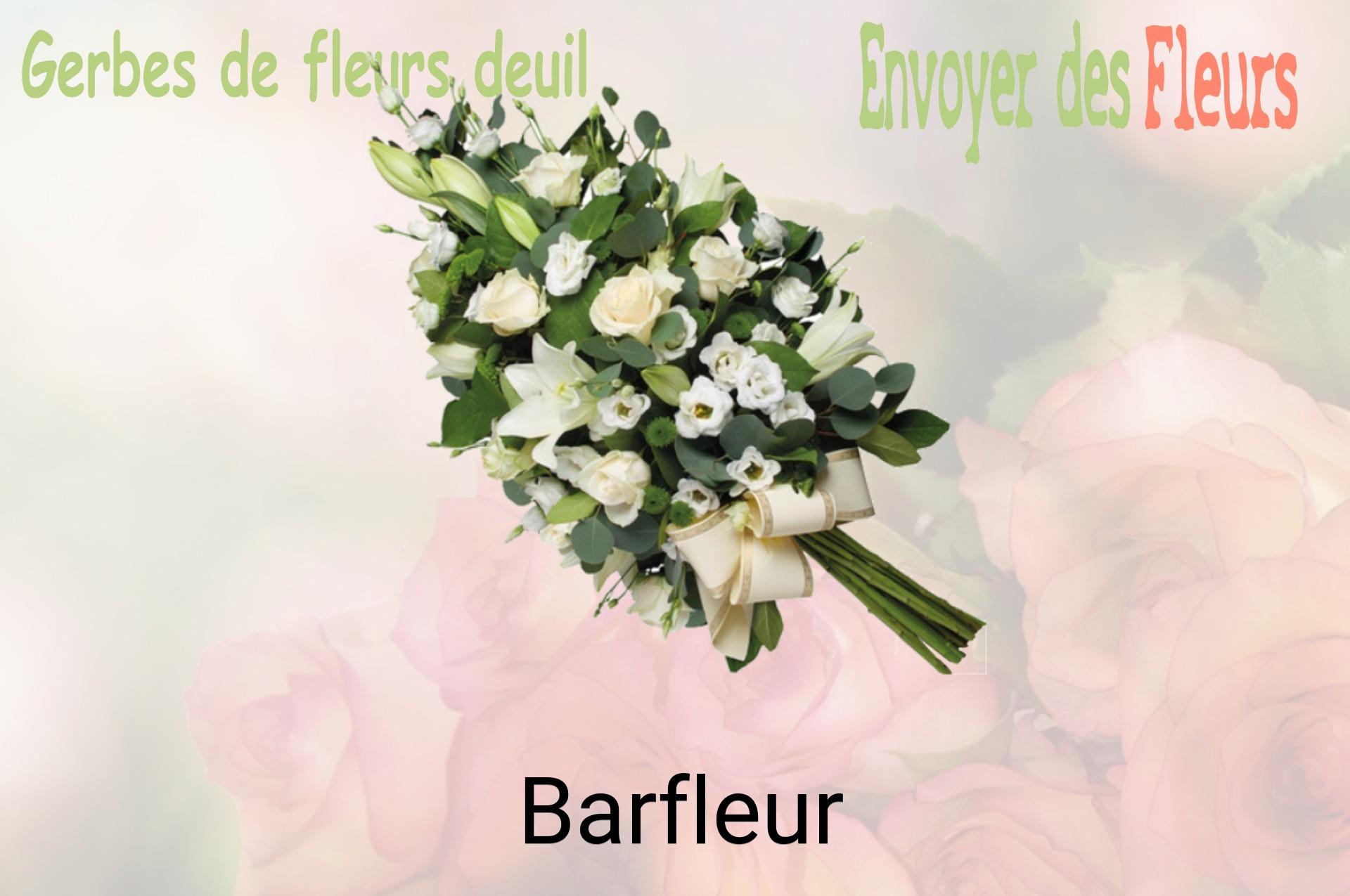 Gerbe de fleurs de deuil livrée à Barfleur
